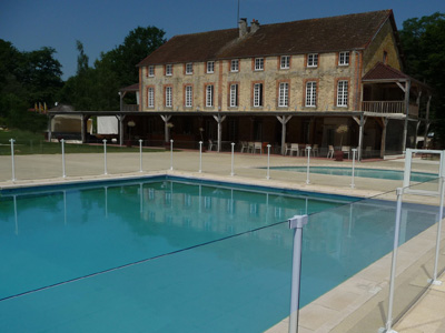 cloture verre piscine